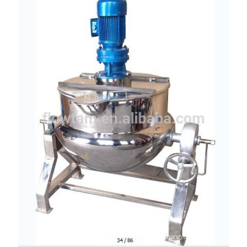 304 food grade jacketed kettle, tilting jacket kettle